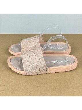 Hey Dude Peggy Knit Upper Slide Sandals Womens 11 Pink Casual Comfort Sport